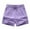 Purple, variant on Shorts for Women Summer Pants Ice Silk Loose Fit Workout Elastic Waist Drawstring Pure Color Basic Trendy Casual Shorts M-5XL