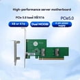 thumbnail image 3 of Tarjeta PCIe 5.0 X16 A MCIO Dividida con Placa Base MCIO Dual para Adaptador de Expansión de Conexión de Tarjeta Gráfica Discreta EGPU, 3 of 5