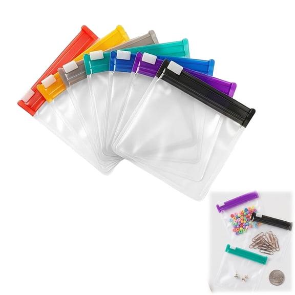 Self Sealing Zipper Medicine Bags, Waterproof Pill Pouch Set for Travel, Reusable Self-Sealing Pill Pockets for Daily Use
