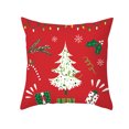 thumbnail image 1 of Funda de almohada de Navidad muñeco sin rostro enano gnomo duende celosía árbol de Navidad copo de nieve piel de melocotón impreso sofá funda de almohada Wmkox8yii HFSH4064, 1 of 1