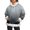 sweatshirt for women - Grey, variant on Women Faux Fur Trim Hooded Sweatshirt Long Sleeve Pullover with Kangaroo Pocket Soft Warm Winter Street Loungewear Outerwear Top,6XL