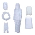 thumbnail image 3 of Conjunto de uniforme de Traje Ghillie shamjiam blanco disfraz Ligero con bolsa de almacenamiento pantalones sombrero, 3 of 8
