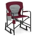 thumbnail image 1 of Goplus Outdoor Rocker Camping Chair for Adults with Dual Springs Padded Back Red, 1 of 10