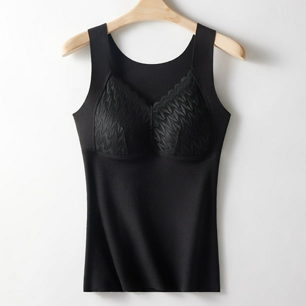 Ropa interior térmica para mujer, de invierno, con autocalentamiento, de encaje, cálida y sin costuras, de forro polar, resistente al frío.