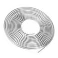 thumbnail image 3 of Tubo de freno de cobre niquelado de 25 pies, rollo de bobina de 3/16 pulg. de diámetro exterior para sistema de combustible de frenado hidráulico (plateado), 3 of 14