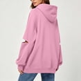 thumbnail image 5 of Tbopshirt Hoodies for Women Loose Casual Hoodie Long Sleeve Panel Splicing Pullover Sweatshirt for Daily Leisure & Street Style, 5 of 6