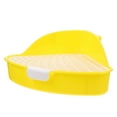 Eease Triangle Pet Toilet Corner Litter Box for Hamsters and Rabbits