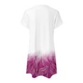 thumbnail image 4 of TSADFHJI Jupe Longue Noire Fluide Femme Été Décontractée Manches Courtes Imprimé Floral Col Rond Robe Ample Boho Plage Robe d'Été avec Poches m, 4 of 4