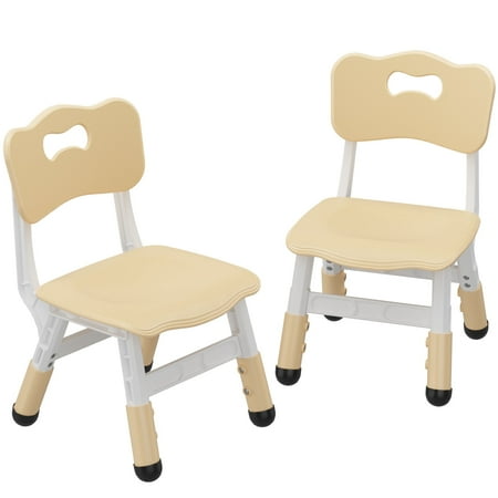 Kids Chairs Set of 2 3 Level Height Adjustable Kid Chair Plastic Toddler Chairs for Children Boys Girls Age 2-12 Sturdy and Lightweight Kids Chair for Indoor Outdoor Use