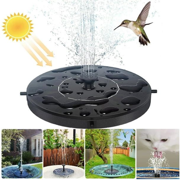 Vemingo Solar Fountain, Floating Solar Powered Water Fountain Pump for ...