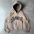 thumbnail image 1 of Sudadera con capucha con estampado de letras de hip hop y espuma para hombre, ropa Harajuku, sudadera informal de manga larga de gran tamaño Y2k, 1 of 1