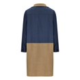 thumbnail image 4 of Veste Femme, Veste Longue en Denim Patchwork Col Tailleur Automne Hiver, 4 of 5