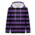 thumbnail image 4 of Bovemsi Sweatshirt for Women Oversized Striped Plus Size Sweatshirts Long Sleeve Sweaters Pullover Fall Clothes With Pocket Comfort Hoodie, 4 of 9