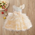 thumbnail image 3 of Fozruso Girls A-Line Dresses Elegant Dress For Girls Formal Gown With Sash Toddler Party Attire For Birthday Celebration And Holiday Events Idea For Sizes 7-8 Years, 3 of 5