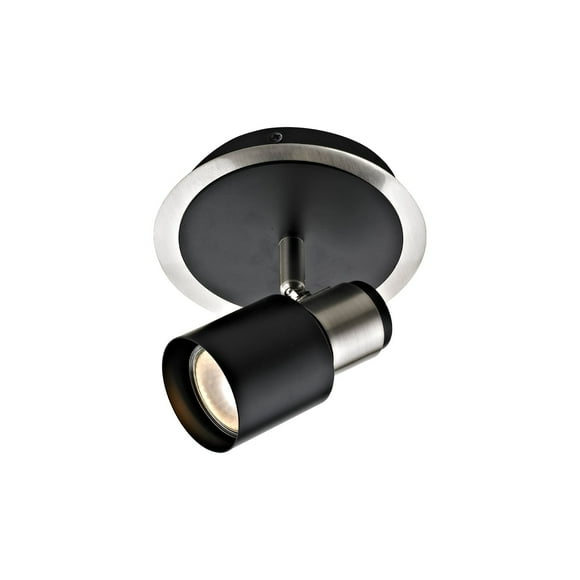 Xtricity - 1 Head Directional Fixture, 5.5'' Width, From the Harbour Collection, Brushed Nickel and Black