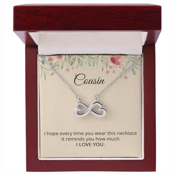 Cousin Necklace Cousin Birthday Gift Reminds You I Love You Cousin Christmas Gift for Her Heart Love Pendant