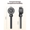 thumbnail image 4 of Warmco Flexible Tripod Portable Stroller Fan, Rechargeable, 4000mAh, Black, 4 of 10