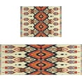 thumbnail image 1 of Boho Kitchen Rug Washable Non-Slip Kitchen Mat Set of 2 Bohemian Geometric Floral Rubber Kitchen Mats for Floor Boho Decor, 1 of 6