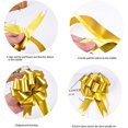 thumbnail image 2 of Paquete de 30 lazos de cinta grandes para decorar regalos de Navidad, ramos de flores, cestas de boda, tributos florales, fiesta de Navidad, decoración de pared (dorado) ER, 2 of 5