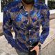 thumbnail image 1 of Camisas para hombre Camisas geométricas Camisas de manga larga suaves y cómodas Tops de talla extra grande de alta calidad XS-6XL, 1 of 6