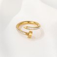 thumbnail image 4 of Personality Design Fine Jewelry Micro-set Zircon Luxury Finger Rings For Women Simple Holiday Party Daily Gifts Ring 17, 4 of 5