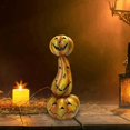 thumbnail image 2 of Candelero de Calabaza Decoraciones de Halloween Centro de Mesa Portavelas 2 Piezas, 2 of 5