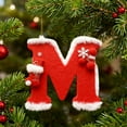 thumbnail image 2 of 26 Letter Ornaments for Christmas Tree Decoration Personalized Christmas Ornaments Alphabet for Christmas Initial Ornament 2025, DIY Craft Ornaments, Gifts for Family Friends(M), 2 of 4