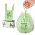 thumbnail image 1 of SUPERBIO Compostable Food Scrap Bags, 6L, Small Compost Bags for Counter Top Compost Bin, 50 Count, BPI & OK compost INDUSTRIAL Certified, 1 of 7