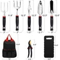 thumbnail image 3 of Heavy Duty Aluminum Garden Tools Set 10pcs,Storage Tote Bag,Outdoor Handle Tools,Gardening Gift Kit for Women & Men, 3 of 10