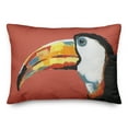 thumbnail image 2 of Creative Products Bright Jungle Toucan on Orange 14x20 Indoor / Outdoor Pillow, 2 of 3
