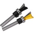 thumbnail image 2 of 1/4 Inch Shank Bearing Guided Dovetail Router Bit, 5/8 Inch Cutting Diameter - High-Durability Woodworking Milling Cutter for CNC & Manual Carving, Precision-Engineered for Clean Cuts, Easy, 2 of 5