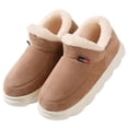 thumbnail image 2 of Zapatillas de invierno nuevas para el hogar, zapatos viejos de algodón, ropa exterior para mujer, tacón más terciopelo, botas de nieve cálidas para interiores con suela gruesa para hombre, invierno, 2 of 5
