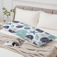 thumbnail image 6 of Navy Blue Coastal Body Pillow Cover 20 x 54 Inch Decorative Pillow Cover Starfish Shell Coral Summer Beach Ocean Lumbar Pillowcase Seasonal Rectangle Cushion Case for Couch Sofa Bed Living Room, 6 of 9