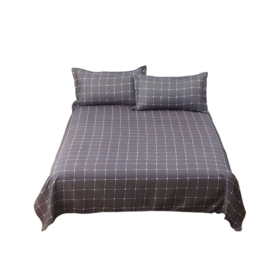 Hiroekza All-Season Twin Size 3-Piece Bed Sheet, Microfiber Bedding Set - Soft, Breathable, Shrinkage & Fade Resistant Black