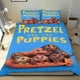 thumbnail image 1 of Pretzel y los Cachorros Conjunto de sábanas temático, trío de piezas, cómodo y amigable con la piel, diseño único, regalo de decoración para el hogar para familiares, amigos y fans,173cm *218cm, 1 of 6