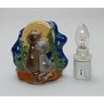 thumbnail image 3 of Ceramic Cat Plug-In Nightlight Moon-Gazing Nursery Gift 3.5 Inch, 3 of 3