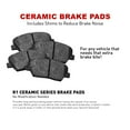 thumbnail image 5 of R1 Concepts Front Brakes and Rotors Kit |Front Brake Pads| Brake Rotors and Pads| Ceramic Brake Pads and Rotors |Hardware Kit |fits 1991-1992 Ford Thunderbird, 1991-1992 Mercury Cougar, 5 of 6