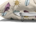 thumbnail image 4 of Nautical Pet Bed, Continuous Sea Elements Marine Motif Colorful Seashells Pattern, Resistant Pad for Dogs and Cats Cushion with Removable Cover, 24" x 39", Pale Eggshell and Multicolor, by Ambesonne, 4 of 4