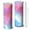 White-3, variant on 20oz Stainless Steel Skinny Tumbler with Telescopic Straw, Vacuum Insulated Slim Travel Cup, 360° Full Wrap Printed, Fluid Smoke Aurora Art Style
