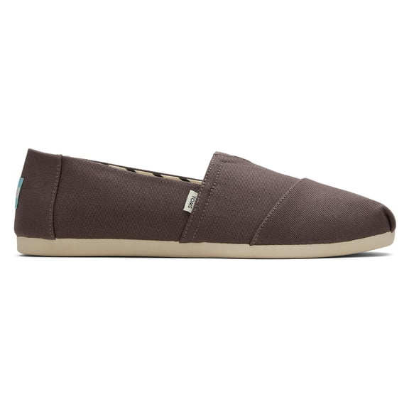 Toms Men's Alpargata Recycled Cotton Canvas Shoe, Ash, Size 9.5