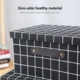 thumbnail image 4 of Xihbxyly Caja de Almacenamiento de Tela, Contenedor Organizador Grande con Tapa, Organizador Versátil para Juguetes y Ropa, Elegante Solución de Decoración para El Hogar, Eficiente Ahorro de Espacio,, 4 of 6