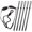 Black, variant on Giyblacko Furniture ProtectionAdjustable Length Non Slip Sports Eyewear Rope Strap Silicone Head Sunglasses Entrain Silicone Eyewear Rope