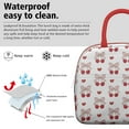 thumbnail image 3 of Lunch Bag Lunch Box for Women Reusable Insulated Lunch Bags,Water-Resistant Cherry Pattern Cooler Lunch Tote Bag, Large Capacity for Work Travel Picnic, 3 of 6