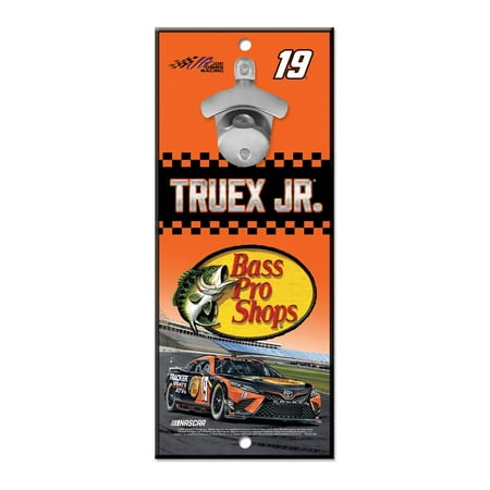 

WinCraft Martin Truex Jr Logo Team Bottle Opener Wood Sign
