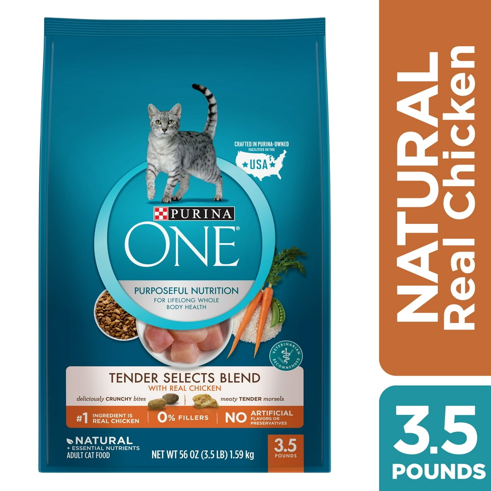 Purina ONE Natural Dry Cat Food, Tender Selects Blend With Real Chicken