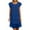 #006 Blue-A1, variant on Chiffon Western Sundresses for Women Tiered Layered Short Sleeve Knee Length Semi Formal Maxi Dresses Crew Neck Tulle Elegant Midi Dresses Blue L
