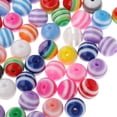 thumbnail image 4 of AMLESO 100 Pieces Mixed Color Round Resin Plastic Beads for DIY Jewelry Making Bracelet, 4 of 8