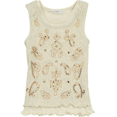 mary-kate and ashley brand-Sequined Tank Top