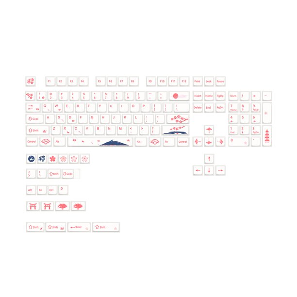 XDA Profile 133 Keycaps Set for Mechanical Gaming Keyboard Cherry MX