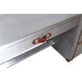 thumbnail image 5 of Pilot Executive Desk with Silver Aluminum Cladding and Leather Accents, 5 of 5